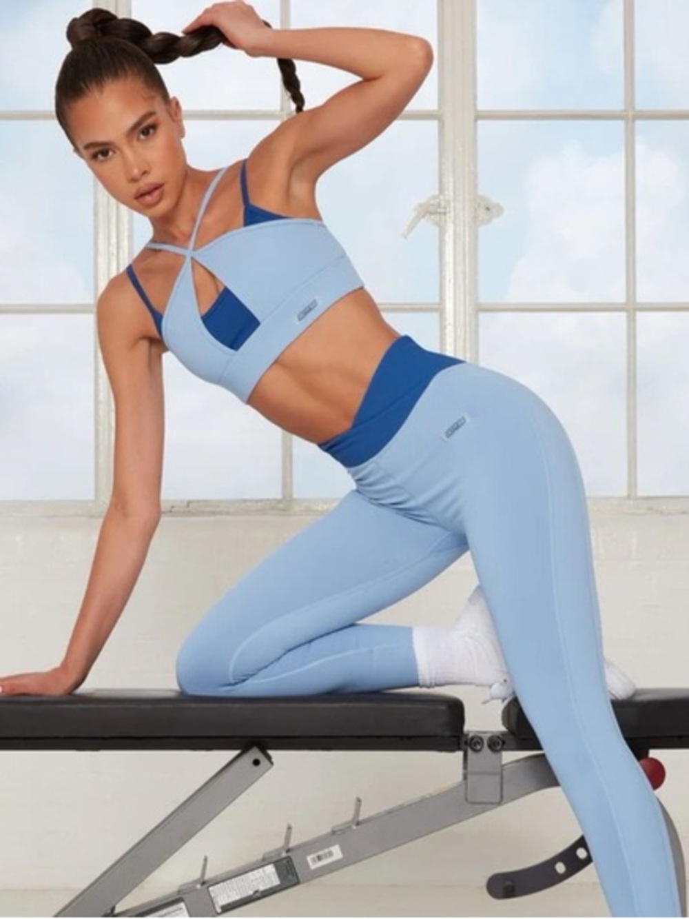 Bo and tee double layer sports bra